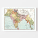 Vintage Map of India 1871