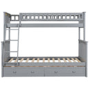 Bunk Bed With Drawers, Convertible Storage Bed by HouseOfZazla
