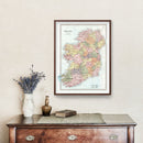Vintage Map of Ireland 1871