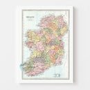 Vintage Map of Ireland 1871