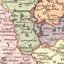 Vintage Map of Ireland 1871