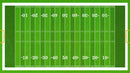 Football Field Wall Mural. 100 yard field with end zone large wall mural.