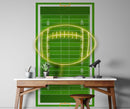 Football Field Wall Mural. 100 yard field with end zone large wall mural.