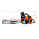High Performance 22" 58Cc Gasoline Chainsaw For Trees And Wood Cutting Epa Compliant - Orange by HouseOfZazla