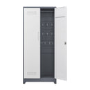 Lockers With Locking Doors, Adjustable Shelves, High Broom Tool Storage Cabinet by HouseOfZazla