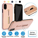 Finger Strap Phone Case for iPhone  8 Drop-prot ection Finger Ring Rugged Phone Case with Kickstand Dual Layer Case