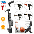 Mini Bike Pump Portable Bicycle Tire Inflator Ball Air Pump w/ Mount Frame For Mountain Road Bike by GBruno Store