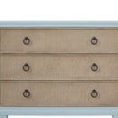 3 Drawers Hall Chest With Cane Fronts by Unique Piece Furniture