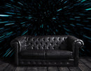 Lightspeed Through Hyperspace Wall Mural. Peel and Sticker Wallpaper.