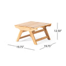 Sedona Outdoor Side Table With Open Slat Design by HouseOfZazla