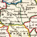 Vintage Map of France 1832