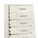 Lexington - 5 Drawer Chest - Beige by HouseOfZazla