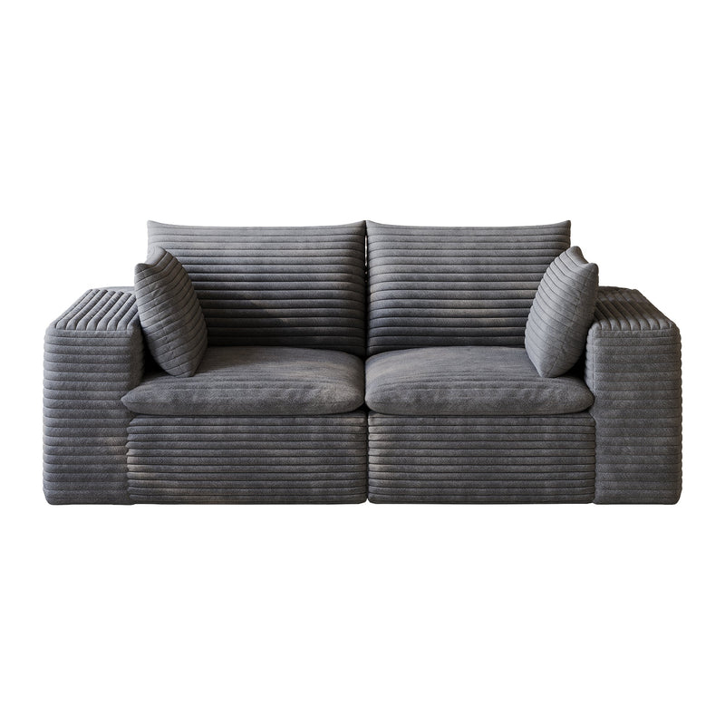 71" Cloud Sofa in Corduroy Fabric, photo 10 of 10