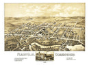 Vintage Map of Plainville, Connecticut 1878