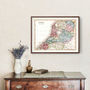 Vintage Map of Holland 1832