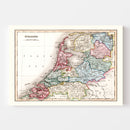 Vintage Map of Holland 1832