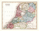 Vintage Map of Holland 1832