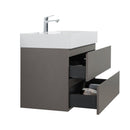 Alice - Bathroom Vanity With Sink, Large Storage Wall Mounted Floating Bathroom Vanity For Modern Bathroom, One-Piece Sink Basin Without Drain And Faucet by HouseOfZazla