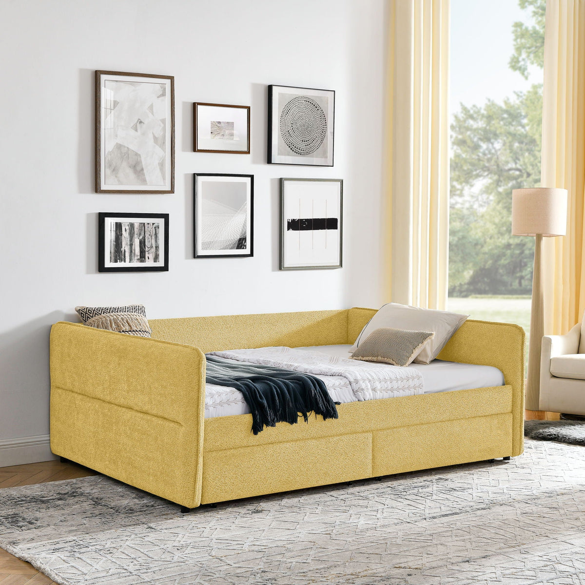Upholstered Daybed & 2 Drawers, photo 11 of 17