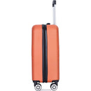 2Piece Luggage Sets ABS Lightweight Suitcase, Spinner Wheels, (20/14) DARK ORANGE