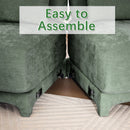 Elegant Sofa With Ergonomic Design And Lumbar Pillows by HouseOfZazla