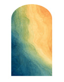 Arch Wall Decal. Colorful Liquid Fluid Watercolor Arch Peel and Stick Wall Decal. Removable Graphic.