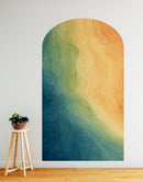 Arch Wall Decal. Colorful Liquid Fluid Watercolor Arch Peel and Stick Wall Decal. Removable Graphic.