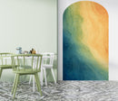 Arch Wall Decal. Colorful Liquid Fluid Watercolor Arch Peel and Stick Wall Decal. Removable Graphic.