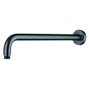 16" Shower Arm With Flange, Stainless Steel, Rust Resistant Design - Matte Black by HouseOfZazla