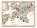 Vintage Map of Prussia 1832