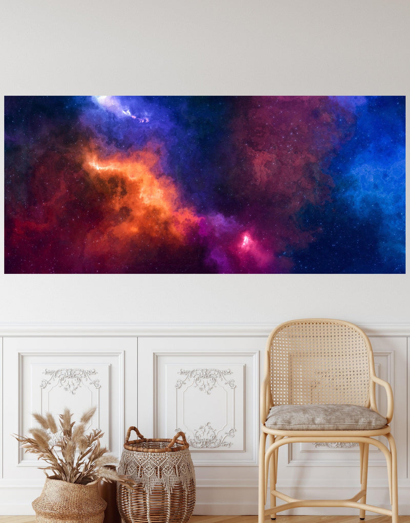 Space Galaxy Nebula Wall Mural Peel and Sticker Wallpaper.