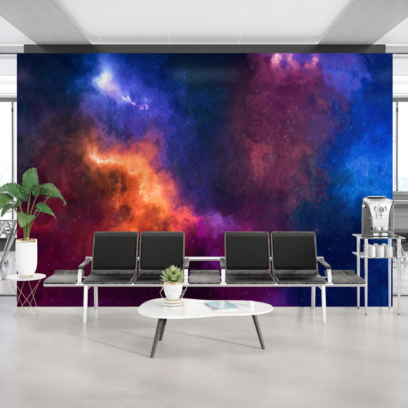 Space Galaxy Nebula Wall Mural Peel and Sticker Wallpaper.