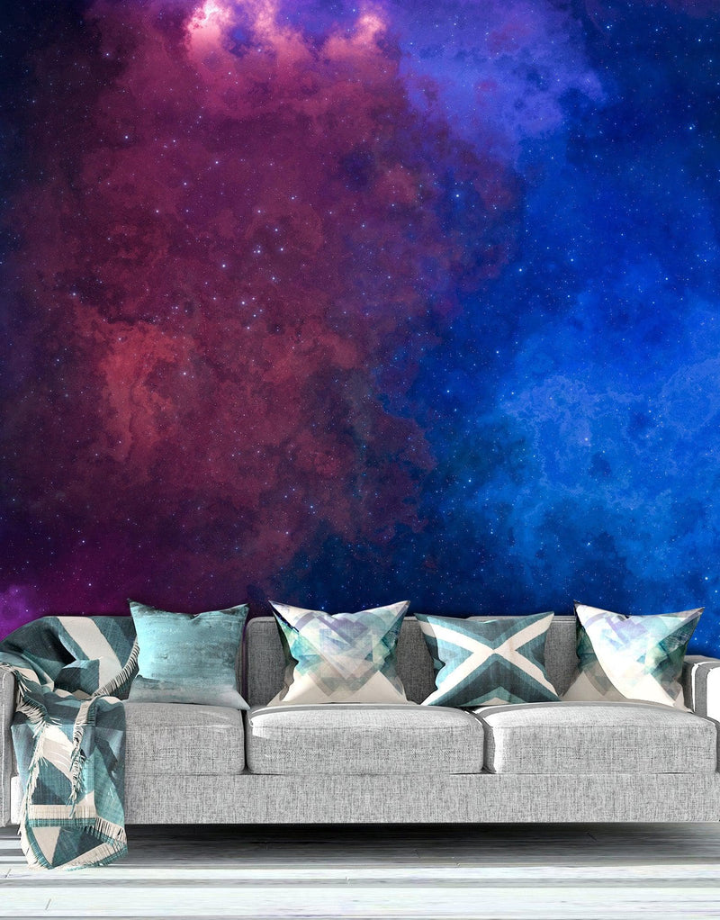 Space Galaxy Nebula Wall Mural Peel and Sticker Wallpaper.