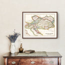 Vintage Map of Austrian Empire 1832