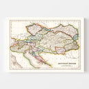 Vintage Map of Austrian Empire 1832