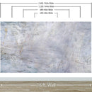 Natural Marble Stone Slate Peel and Stick Wall Mural.