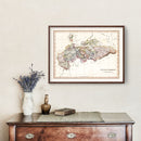 Vintage Map of Central Germany 1832