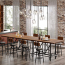 62.99" Bar Table, Farmhouse Pub Bar Counter Height Table(without Footrest)