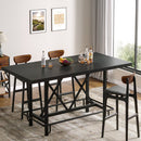 62.99" Bar Table, Farmhouse Pub Bar Counter Height Table(without Footrest)