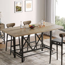62.99" Bar Table, Farmhouse Pub Bar Counter Height Table(without Footrest)