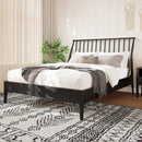 Bohemian Platform Bed With Tall Headboard by HouseOfZazla