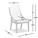 Lennox - High Back Upholstered Dining Chair (Set of 2) - Light Beige by HouseOfZazla