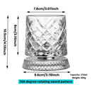 CrystalTwirl Rotating Drink Glass