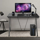 Home Office Modern Ergonomic Study Computer Desk for Small Space by LJGDeals