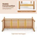 62inch Teak Outdoor Porch Bench 3 by DirectDeals