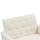 Accent Chair, leisure single sofa with Rose Golden feet