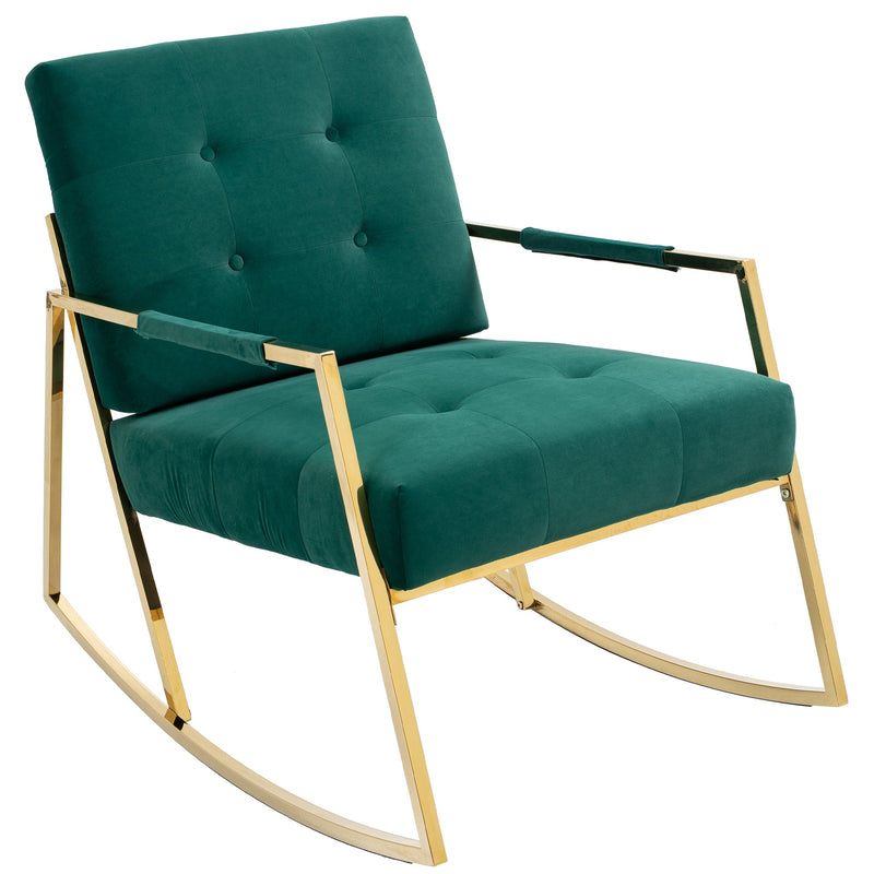 Accent Chair, leisure rocking chair with Stainless steel feet