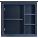 30" x 28" Medicine Cabinet, Wall Mounted Bathroom Storage Cabinet, Modern Bathroom Wall Cabinet with Mirror,Medicine Cabinet, Mirror Cabinet with 3 Open Shelves (Not Include Bathroom Vanity)