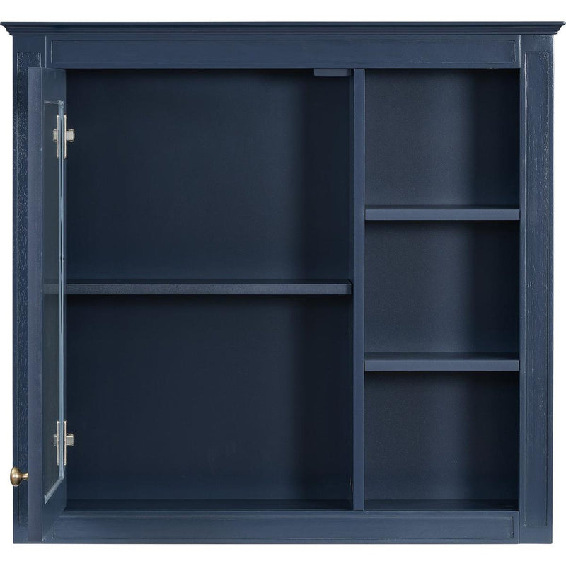 30" x 28" Medicine Cabinet, Wall Mounted Bathroom Storage Cabinet, Modern Bathroom Wall Cabinet with Mirror,Medicine Cabinet, Mirror Cabinet with 3 Open Shelves (Not Include Bathroom Vanity)