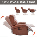 Heat Massage Manual Recliner Chair with Rocker and Swivel